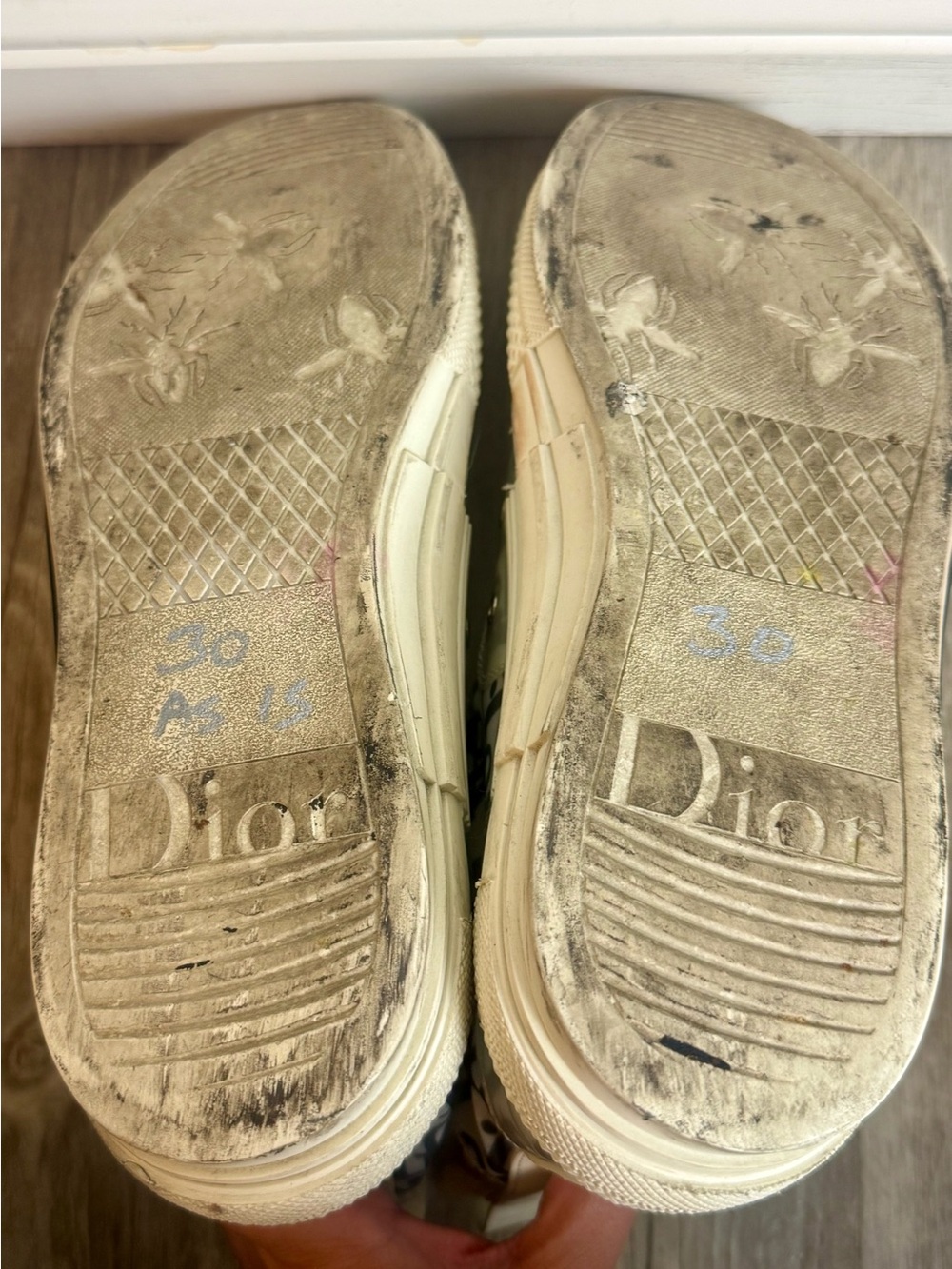 Dior B23 Oblique High Top Sneakers Size 45 Monogram Canvas - Picture 7 of 7